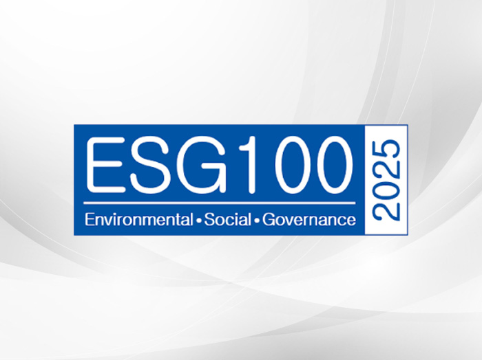 ESG100 sustainable stock 2025 for the three consecutive year